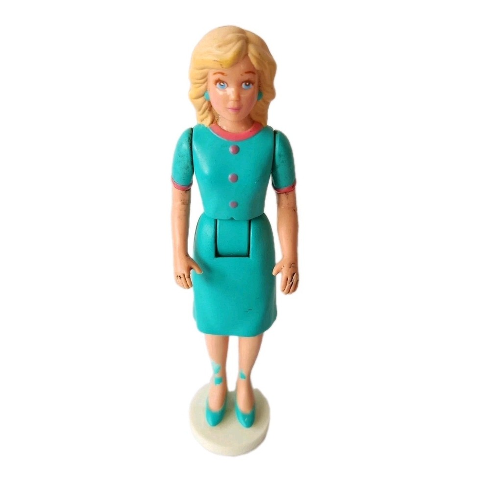 Vintage TYCO Talking Family Dollhouse MOM Mother Figure Loving Family 6" Toy